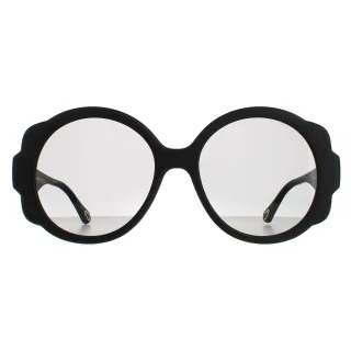 Chloe Round Womens Matt Schwarz Grau CH0120S