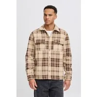 Blend Langarmhemd BHBAKI Shirt Regular Fit, aus Polyester, kariertes Webmaterial