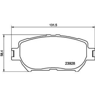 Hella Bremsbel?ge vorne Toyota Camry Isis Wish