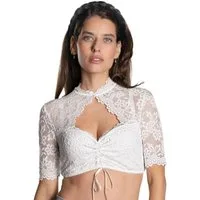 Nina Von C. Dirndlbluse Dirndlbluse halbarm Sophie (Stück, 1-tlg) feminine halbarm Dirndlbluse, Schnüroptik vorne