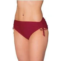Aquarti Bikini-Hose Aquarti Damen Bikinihose mit Raffung und Schnüren