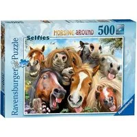 Ravensburger Puzzle RAVENSBURGER Pferd Selfie Puzzle 500 Teile, Puzzleteile