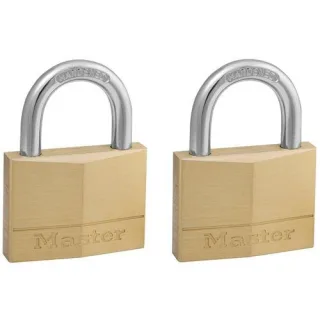 Master Lock Vorhängesch. Messing 2 teilig 150EURT