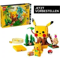 LEGO® SMART Play: Trainingshaus mit Pikachu (72164), LEGO Pokémon Konstruktionsspielsteine, (400 St), inklusive SMART Brick, mit Licht- und Soundeffekten