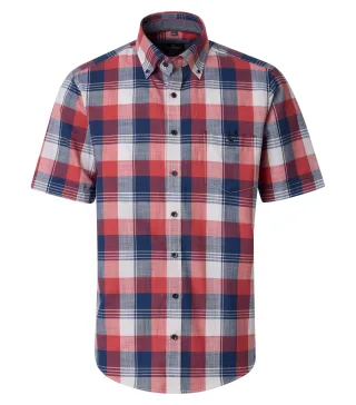 CASAMODA - Freizeithemd Kurzarm rot - Gr. - XL