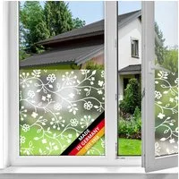 d-c-fix Fensterfolie Tord weiß - selbsthaftende Sichtschutzfolie Deko Folie Fenster innen, Glatt, 150 x 45cm - rückstandslos entfernbar und wiederverwendbar