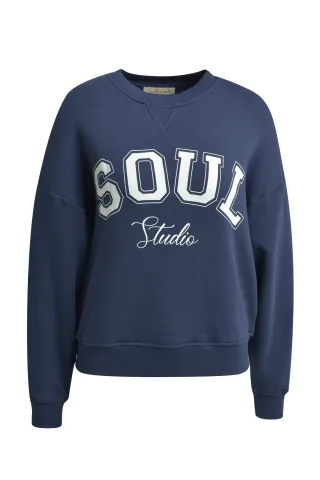 Smith&Soul - Sweatshirt College marine - Gr. - XL