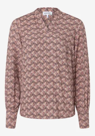 MORE & MORE - Gemusterte Bluse pink - Gr. - 36