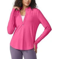 G4Free Trainingsshirt Damen Langarmshirt UPF 50+ Sonnenschutz UPF 50+, Feuchtigkeitsableitend und Schnelltrocknend, Atmungsaktiv