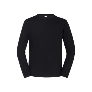 Fruit of the Loom - "Iconic Premium" T-Shirt für Herren Langärmlig (Schwarz)