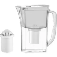 HOMELIVE Wasserfilter Wasserfilterkanne 2,5 L aus lebensmittelechtem Material, Filtert Schwermetalle & Verunreinigungen, 3-monatige Filterlebensdauer
