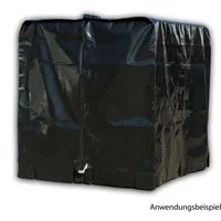 Stabilo Sanitär Schutzplane IBC Abdeckplane Schwarz für 1000 L IBC Container