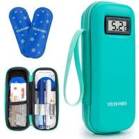 LuxusKollektion Kühltasche Insulin Kühltasche TSA Kühlakku Kühlbox Ozempic Wegovy 01-h2-grün