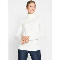 bonprix Rollkragenpullover mit Rollkragen, hüftbedeckende Länge, Slim Fit