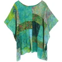 Guru-Shop Longbluse Tunika für starke Frauen, Strandbluse,.. alternative Bekleidung