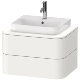 Duravit Happy D.2 Plus Konsolenwaschtischunterbau wandhängend Weiß Supermatt 650x480x408 mm - HP4960 HP496008484