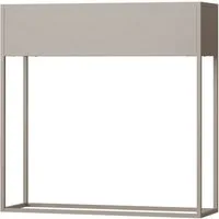 en.casa Blumenkasten, »Joensuu« Hochbeet 80 x 80 x 25 cm Stahl Grau