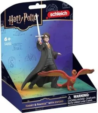 Wizarding World Harry Potter Harry & Fawkes mit Schwert, Spielfigur