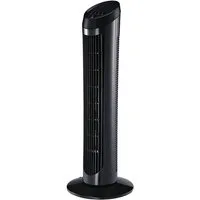 HOMCOM Standventilator Standventilator, 45 W, Turmventilator, 3 Belüftungsstufen, für Wohnzimmer, Schwarz