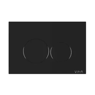 VitrA Origin WC-Betätigungsplatte für 2?Mengen?Spülung Schwarz Hochglanz,740-2450 740-2450