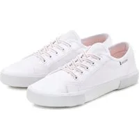 LASCANA Sneaker, Schnürhalbschuh, Freizeitschuh, Slip-On-Sneaker, Sneaker zum Reinschlüpfen mit elastischen Schnürbändern VEGAN