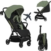 lionelo Kinder-Buggy JULIE AIR, (Set mit Becherhalter und Tragegurt für den Transport auf der Schulter), Auto-folding/Ultraleicht/UPF50+/Liegeposition/360°Rader