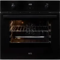 AEG Einbaubackofen Serie 6000 BEE43511AB, Aqua-Reinigungsfunktion, Heißluft: Gleichmäßiges Garen auf 3 Ebenen: ideal für Mehrblech‑Backen