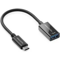 deleyCON deleyCON USB-C auf USB-A OTG Adapter Kabel USB3.0 5Gbit/s C-Stecker Smartphone-Adapter