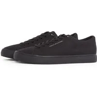 Tommy Hilfiger TH HI VULC LOW CORE CANVAS Sneaker, Freizeitschuh, Halbschuh, Schnürer mit weich gepolstertem Schaftrand