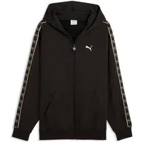 PUMA Kapuzensweatshirt ESS ELEVATED TAPE RELAXED FULL-ZIP HOODIE FL mit Reißverschluss, aus Baumwollmischung, Relaxed Fit, normale Länge