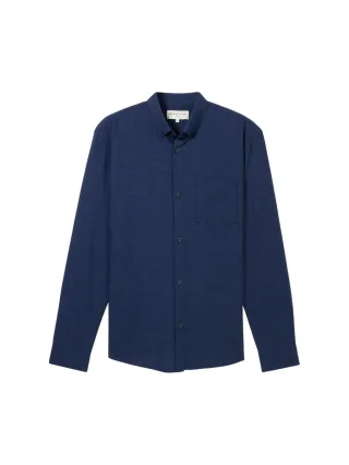 TOM TAILOR Denim - Strukturiertes Hemd mit Brusttasche blau - Gr. - M