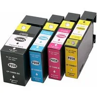 ABC Tintenpatrone (Set 4X Tintenpatrone kompatibel für Canon PGI1500XL (mit Chip), ABC)