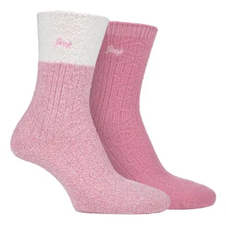 Jeep - 2er-Pack Damen Supersoft Wanderstiefel Socken