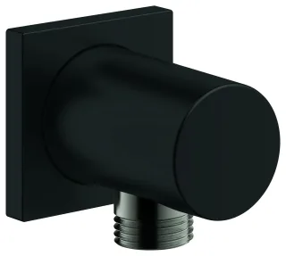 GROHE Wandanschlussbogen Rainshower, 27076 mit Außengewinde matt black, 270762430 270762430