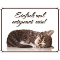 Magnet Katzen Sprüche - Magnete - Einfach mal entspannt sein