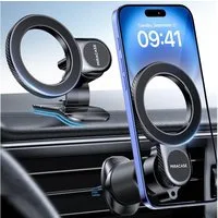 Miracase Handy-Halterung für Lüftung – 360° drehbare KFZ-Halterung mit Doppelhaken, (bis 7 Zoll, Lüftungsclip-Halterung, für iPhone Galaxy Smartphone Navi)
