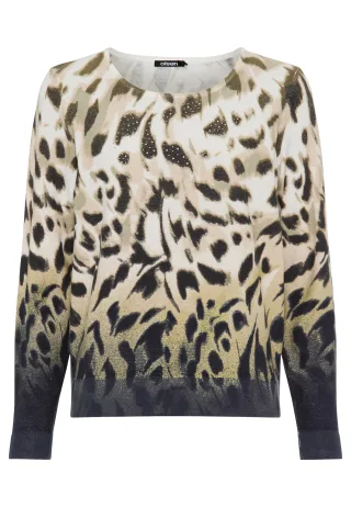 Olsen - Pullover Long Sleeves Moss Green - Gr. - 36