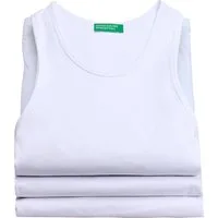 United Colors of Benetton Rundhalsshirt weicher, langlebiger und formstabiler 3er Pack