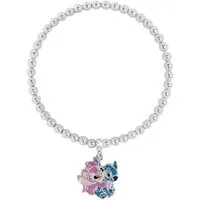 Disney Kette mit Anhänger Stitch & Angel Anhänger Expander-Armband (Set)