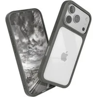 EAZY CASE Handyhülle Bumper Case für Apple iPhone 17 Pro 6,3 Zoll, Schutzhülle mit Kameraschutz transparent stoßfestes Backcover Grau