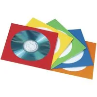 Hama CD-Hülle für CD-/DVD, 50er-Pack, farblich sortiert