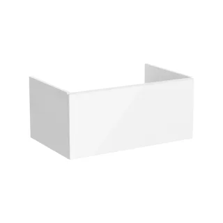 VitrA New Metropole Pure Waschtischunterschrank mit 1 Vollauszug 78 x 49 x 35 Weiß Hochglanz,67428 67428