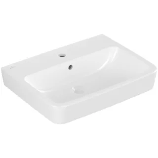 Villeroy und Boch O.novo Einbau-/Aufsatz-Waschtisch 4A416G01 60x46cm, eckig, mit Hahnloch, mit Überlauf, weiß