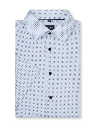 OLYMP - Modern Fit: Businesshemd blau/weiß - Gr. - 41