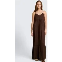 TOM TAILOR Denim Maxikleid Kleider & Jumpsuits Maxi-Kleid mit Volants