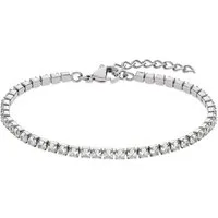 Heideman Armband Plura goldfarben (Armband, inkl. Geschenkverpackung), Tennisarmband mit Stein weiß Gliederarmband
