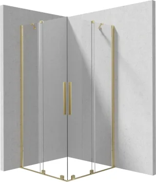 Neuesbad Duschkabine Gold Gebürstet 90X90 KTJ_R39R + KTJ_R39R NB1DEKPNRP09P091