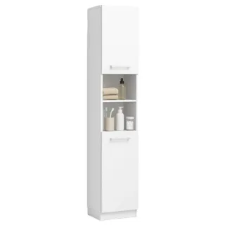 Hochschrank,, Weiß, Holzwerkstoff, 30x180x32 cm, Badezimmer, Badezimmerschränke, Hochschränke