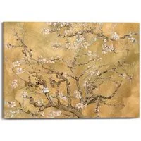Reinders! Leinwandbild Van Gogh - almondblossom, Wohnzimmer - Gold - Leinwand - Berühmte Künstler - 70x50 cm