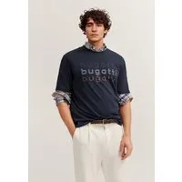 bugatti T-Shirt mit einem bugatti-Print